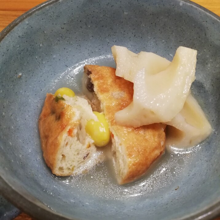 銀杏がんもと蓮根の煮物